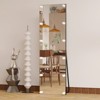 63" x 20" Light Bulb Floor Mirror with Aluminum Frame, 3 Color LED Lights, Standing Lighted Mirror - 2 of 4