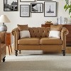 Miguel 62.2" Wide Leather Sofa With Solid Wood Legs| ARTFUL LIVING DESIGN - 3 of 4