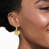 Ross-Simons Italian Sterling Silver and 18kt Gold Over Sterling Filigree Rose Drop Earrings - 2 of 4