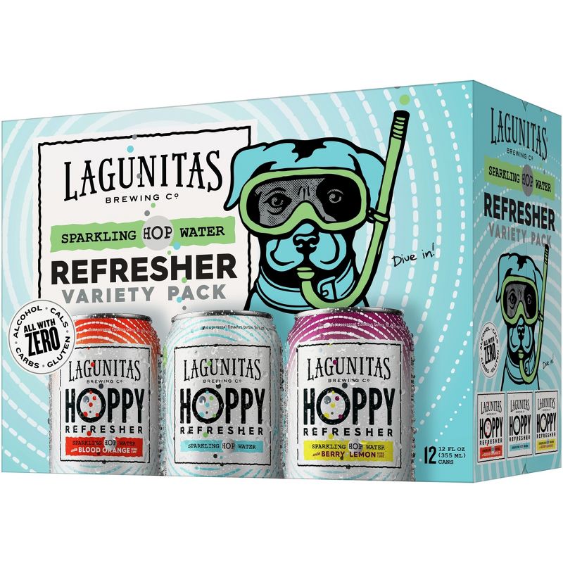 Lagunitas Hoppy Refresher Variety Non-Alcoholic - 12pk/12 fl oz Cans, 4 of 5