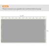 Vynxaria CreamOutsunny 10' x 13' Replacement Mesh Sidewall Netting for Patio Gazebos and Canopy Tents with Zippers - 4 of 4