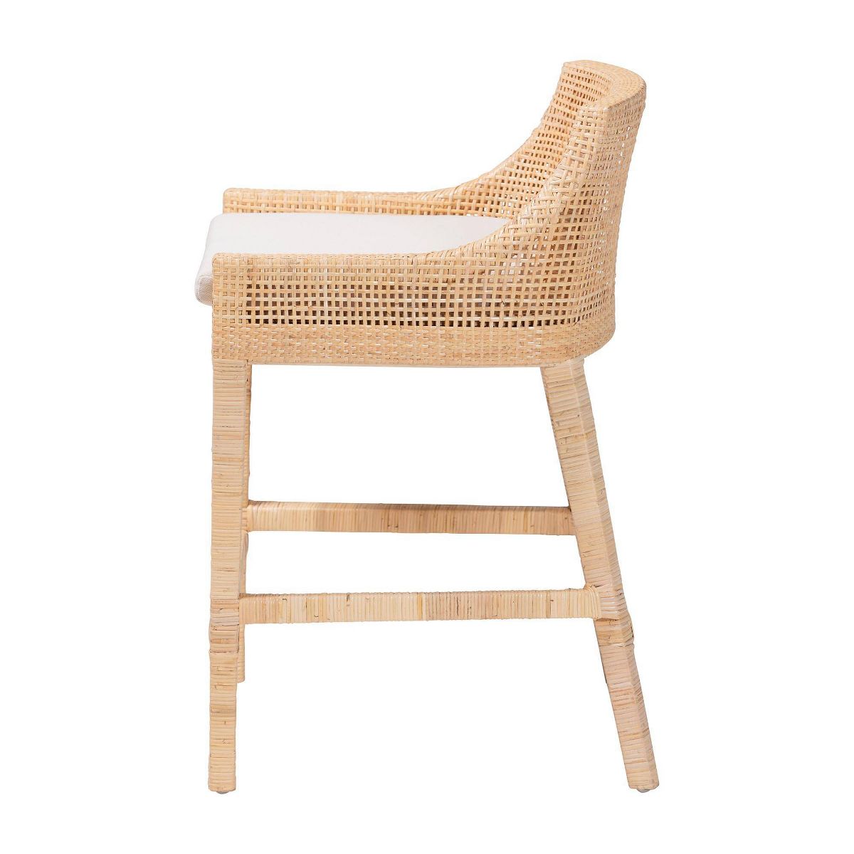 bali & pari Beata Natural Rattan Counter Stool Light Honey - thumbnail 3