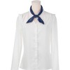 Elerevyo Women's Solid Satin Scarves Small Square Neck Scarf Neckerchief 19.7"x19.7" - 2 of 4