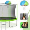 8 FT/ 10 FT Trampoline for Kids with Safety Enclosure Net, Basketball Hoop and Ladder-ModernLuxe - 4 of 4