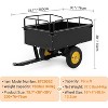 Utility Trailers, 750 Lbs Heavy Duty ATV Trailer with Removable Sides, 15 Cubic Feet ATV Trailer, ATV Dump Trailer for Riding Mowers, Lawn Tractors - 2 of 4