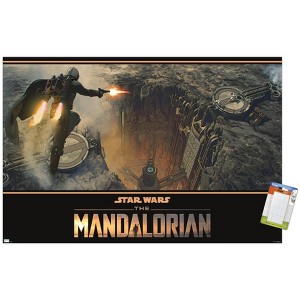 Trends International Star Wars: The Mandalorian Season 2 - Base Battle Unframed Wall Poster Prints - 1 of 4