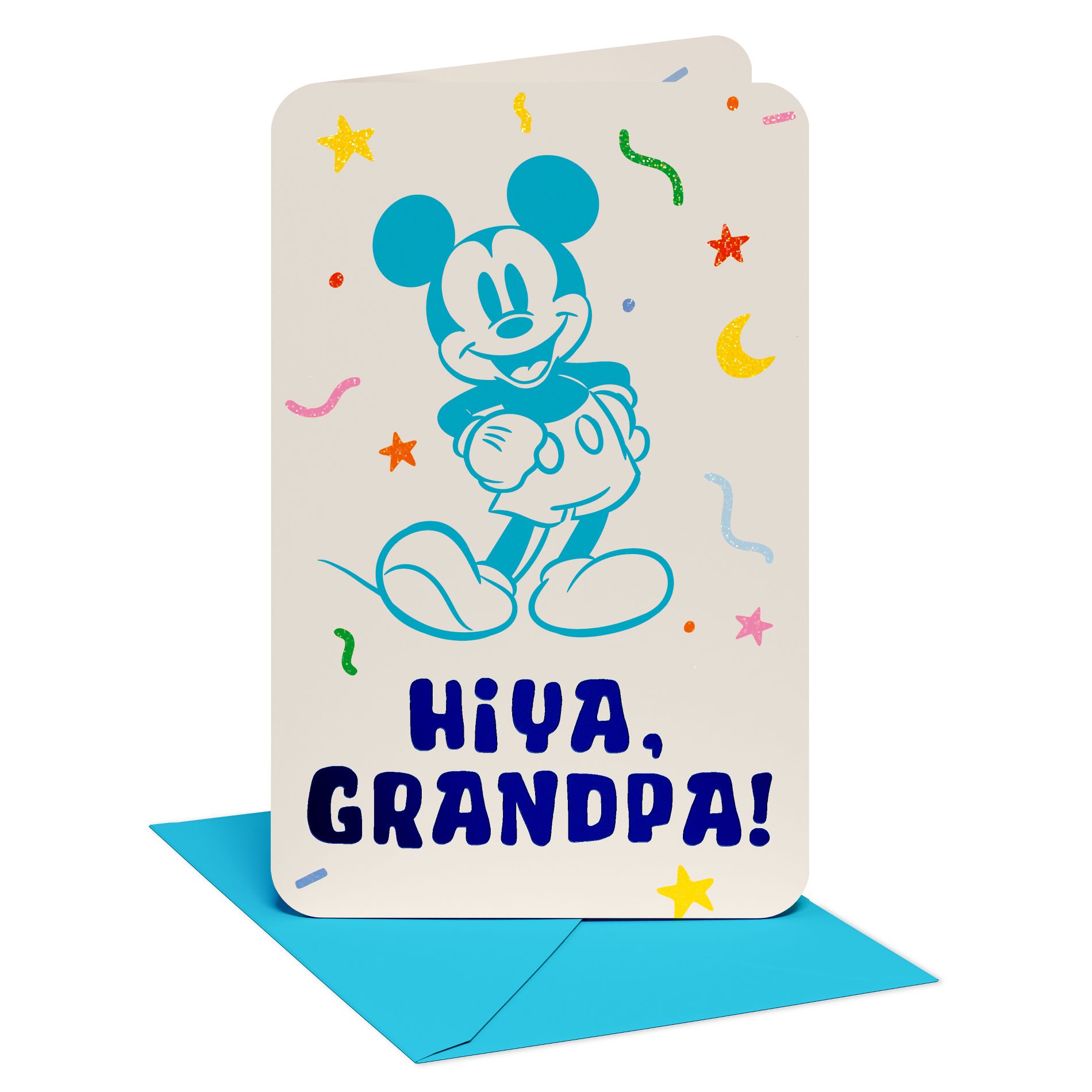 Disney's Mickey Mouse Father's Day Card for Grandpa, You're Mine, Includes Envelope