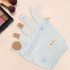 Unique Bargains Lightweight Clutch Plaid Bow Embroidery Makeup Bag 1 Pc - 4 of 4