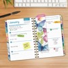 HARDCOVER 2026 Planner, 5.5"x8": 14 Months (Nov 2025-Dec 2026), Daily/Weekly/Monthly,  Bookmark, Pocket Folder w Sticky Notes (Watercolor Butterflies) - 3 of 4