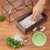 D'Eco Glass Castle Plant Terrarium (10x9x5) - Black Geometric Metal Planter w Wood Base - Grow Your Own Plants - Gift for Plant Lovers & Mother's Day - 4 of 4