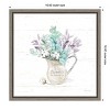 Amanti Art Farmhouse Cotton II Bouquet in Vase by Beth Grove Canvas Wall Art Print Framed 16 x 16-in. - 4 of 4
