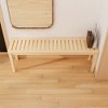 Airsurfer 52" Solid Wood Shoe Bench for Entryway, Bedroom, or Hallway – Modern Design Storage Bench for Foyer, Closet, Front Door, Living Room - 4 of 4
