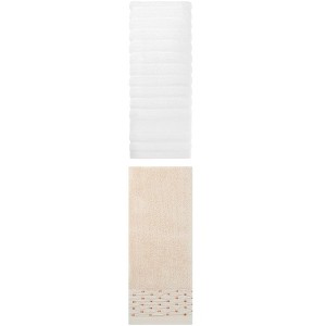 REGALWOVEN Solid Soft Absorbent Cotton Bathroom Hand Towels 14" x 30" 2 Pcs - 1 of 4