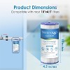 Waterdrop W50PEHD Whole House Water Filter, Replacement for American Plumber, W10-PR, 5 Micron, 10" x 4.5", High Flow Sediment Filters, Pack of 3 - 2 of 4