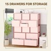 15 Drawers Dresser for Bedroom, Tall Dressers & Chest of Drawers with Storage Organizer&Sturdy Metal Frame&Easy Pull Handle for Hallway, Entryway - 4 of 4