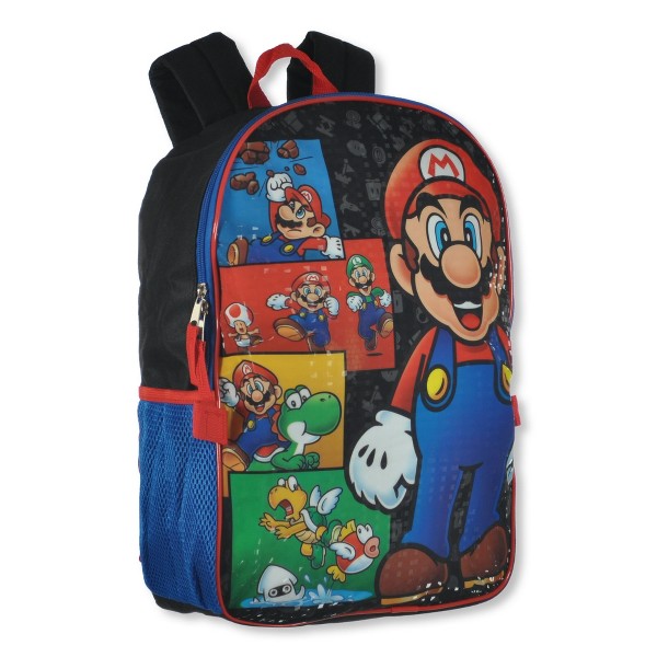 Set de 2 piezas de mochila y lonchera de Nintendo Super Mario Bros. para niños 4