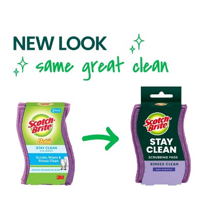 Scotch-Brite Dobie Stay Clean Scrub Sponge 2-Pack