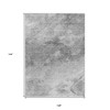 Silver Gray And Ivory Abstract Washable Indoor Outdoor Area Rug - 3 of 4