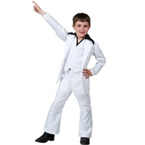 HalloweenCostumes.com Boy's Saturday Night Fever Halloween Costume | Kids 1970s Disco Outfit - 1 of 4