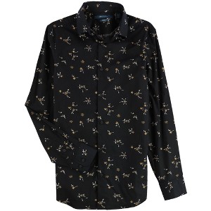 Perry Ellis Mens Ditsy Floral Print Button Up Shirt - 1 of 2