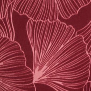 Berry Red Shell Print