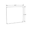 Azar Displays Metal Magnetic Board Panel for Pegboard or Wall Mount 15.75"L x 13.75"H, 2-Pack - 3 of 4
