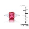 Slickblue 4.5ct CZ Engagement Ring for Women, Classic Style, Rhodium Plated, Trillion Cut, Color Options, Sizes 5-10 - 4 of 4