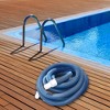 Pool Central Spiral Wound EVA Vacuum Hose with White Cuffs 27' x 1.25" - Blue - 4 of 4