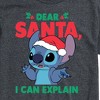 Men's - Lilo and Stitch - Dear Santa I Can Explain Short Sleeve Graphic T-Shirt - 2 of 4