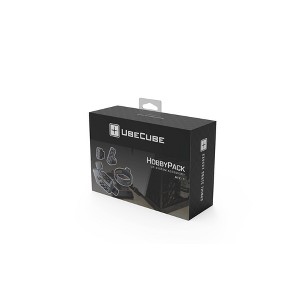 UbeCube Crate Accessories Hobby: Black Polypropylene Stackable Decorative Box, 6" H x 8" W x 3" D, Spot Clean - 1 of 4