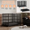 Large Heavy Duty Dog Crate, Metal Dog Cage Kennel Portable Crate Indoor/Outdoor with Double Door Lockable Wheels - 4 of 4