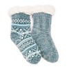 MUK LUKS Women's Chenille Eyelash Mix Cabin Sock (2 Pair Pack) - 2 of 3