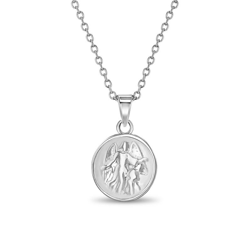 Girls' Guardian Angel Sterling Silver Necklace - In Season Jewelry, 1 of 5
