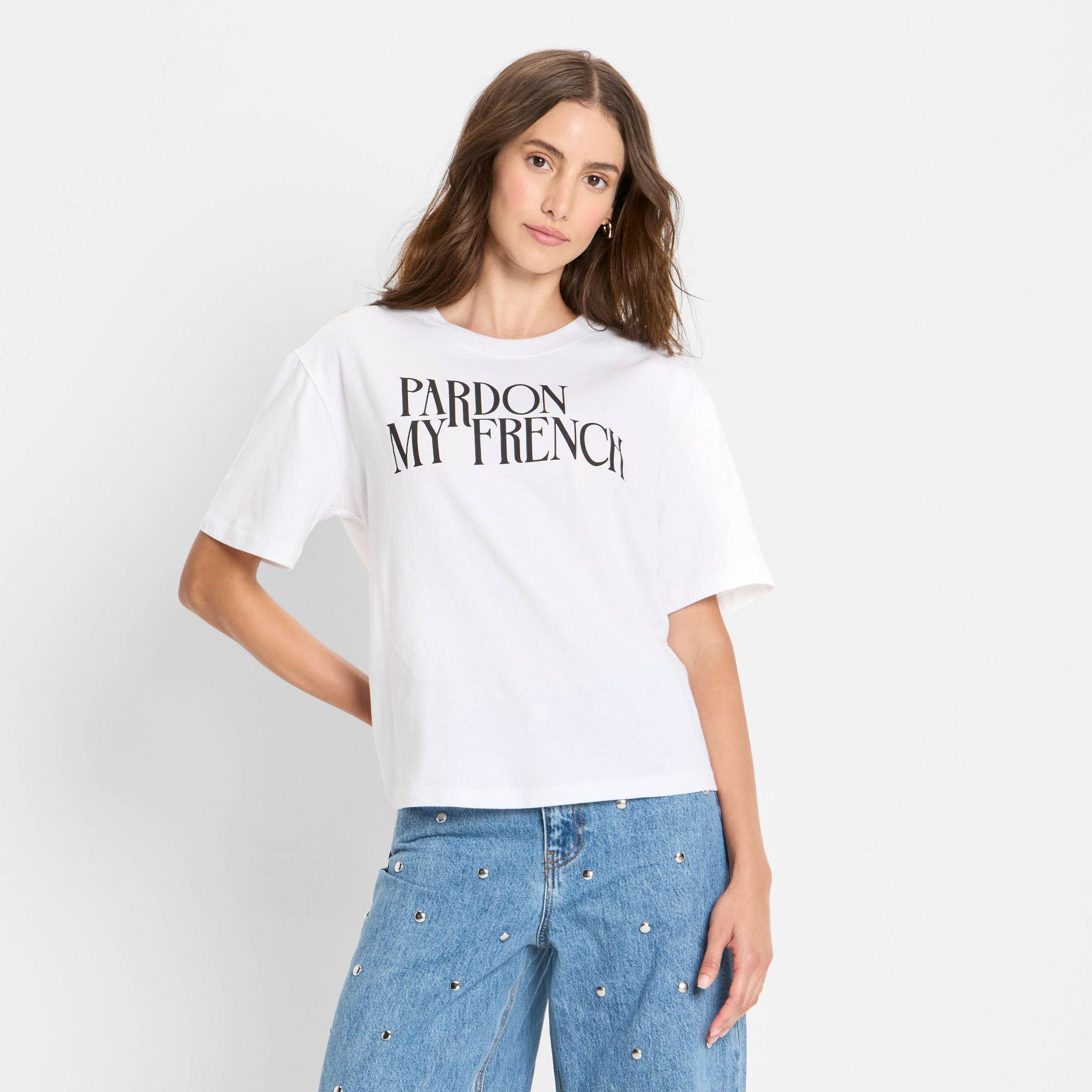 Women's Relaxed Short Sleeve Graphic T-Shirt - Future Collective White