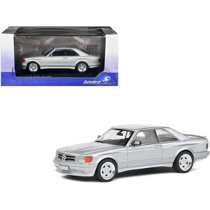 1990 Mercedes-Benz 560 SEC AMG WideBody Silver Metallic 1/43 Diecast Model Car by Solido - 1 of 4