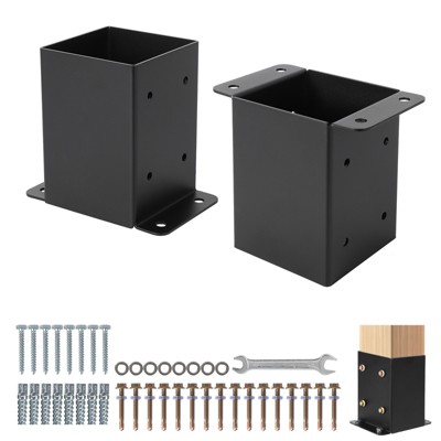 Post Base for Deck,Deck Post Bracket,Post Holder for Fence Deck,Pergola and Gazebo