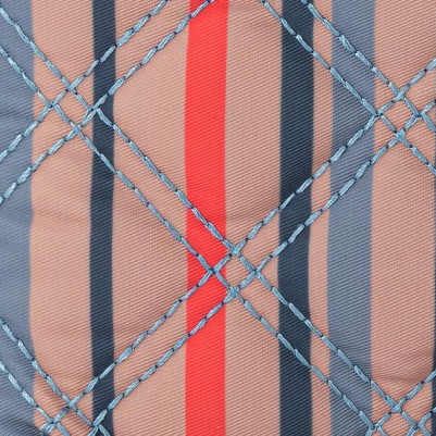 vintage multi stripe diamond quilted