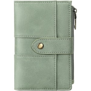 Clotth Womens Wallet RFID Blocking PU Leather Slim Bifold Wallet -with 13 Slots,3 ID Windows & Zipper Pocket,for Daily Carry,Travel - 1 of 4