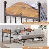 Twin Daybed with Trundle – Stylish Metal Sofa Bed Frame, Pop-Up Trundle, Perfect for Any Space - 4 of 4