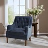Cassie Button Tufted Accent Chair Navy - Madison Park : Target