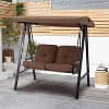 Anybear 2-person brown polyester swing chair - 2 of 4
