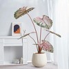 GAOMON Artificial Caladium Plants, 3.6FT Fake Artificial Potted Plants, Artificial Plants Indoor - 3 of 4