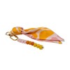 Pink Floral Silk & Gemstone Bag Charm | ETHICGOODS - 2 of 3