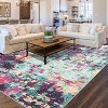Washable Area Rug, Neutral Modern Low Pile Carpet, Non Slip Farmhouse Rug for Living Room, Bedroom, Office - 2 of 4