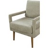 Okak Elegant Chenille Accent Chair Living Room Chair with Soft Cushion Mid-Century Stylish Armchair with Solid Wood Legs for Office Bedroom - 4 of 4