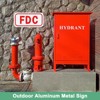 Unique Bargains Aluminum Outdoor "FDC" Fire Department Connection Metal Sign 2 Pcs - 3 of 4