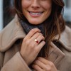 Ross-Simons 7.5-8mm Cultured Pearl and 3.00 Carat Ruby Toi Et Moi Ring in 18kt Gold Over Sterling - 2 of 4