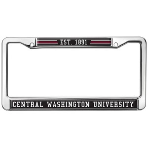 Central Washington School Logo Full Size Standard License Plate Metal Frame - 1 of 4