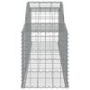 vidaXL Galvanized Iron Arched Gabion Basket - Durable, Corrosion-Resistant Outdoor Stone Cage Retaining Wall for Garden Decor - 4 of 4