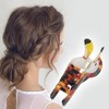 Unique Bargains Cartoon Parrot Hair Clips Brown Black 1 Pc - 2 of 4